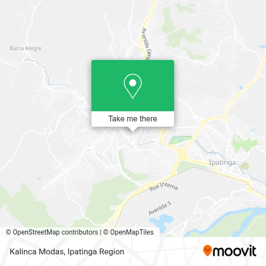 Kalinca Modas map