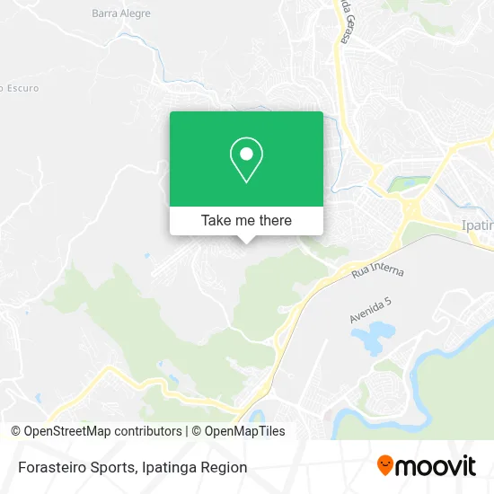 Forasteiro Sports map