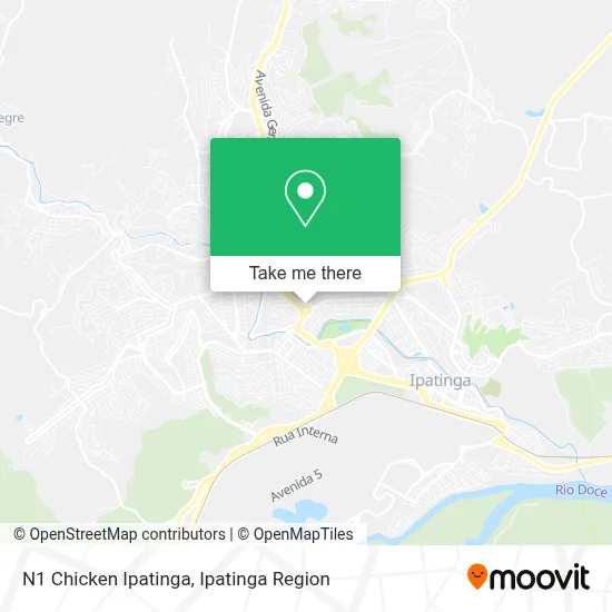 N1 Chicken Ipatinga map