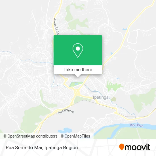 Rua Serra do Mar map