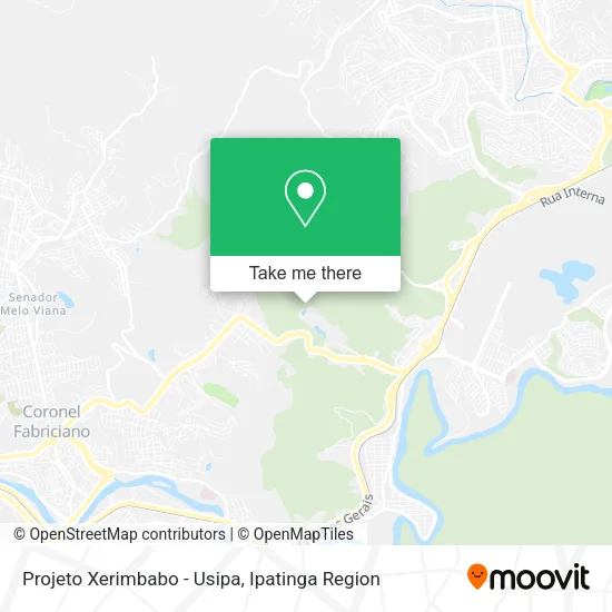 Projeto Xerimbabo - Usipa map