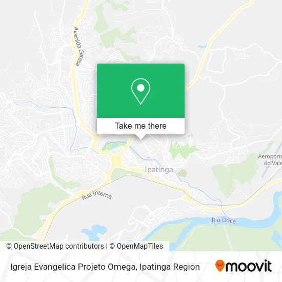 Igreja Evangelica Projeto Omega map