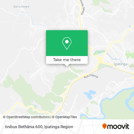 ônibus Bethânia 600 map