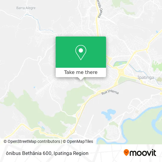 ônibus Bethânia 600 map