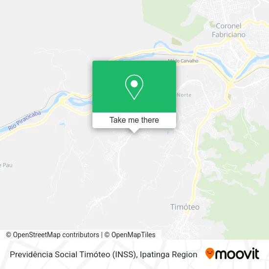 Previdência Social Timóteo (INSS) map