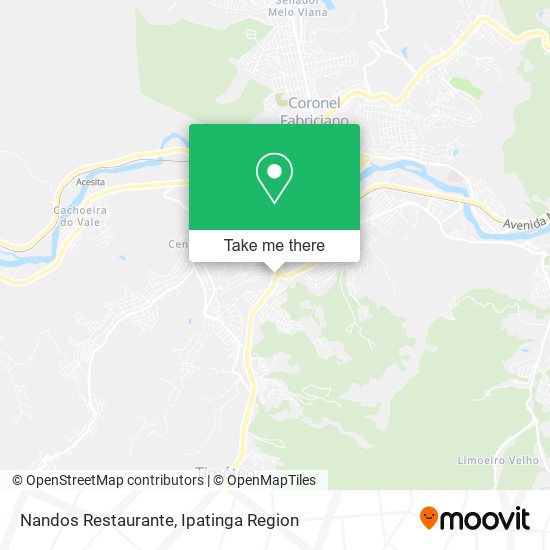 Mapa Nandos Restaurante