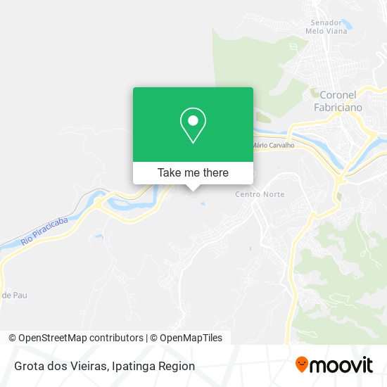 Grota dos Vieiras map