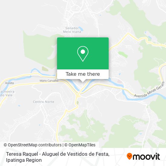 Mapa Teresa Raquel - Aluguel de Vestidos de Festa