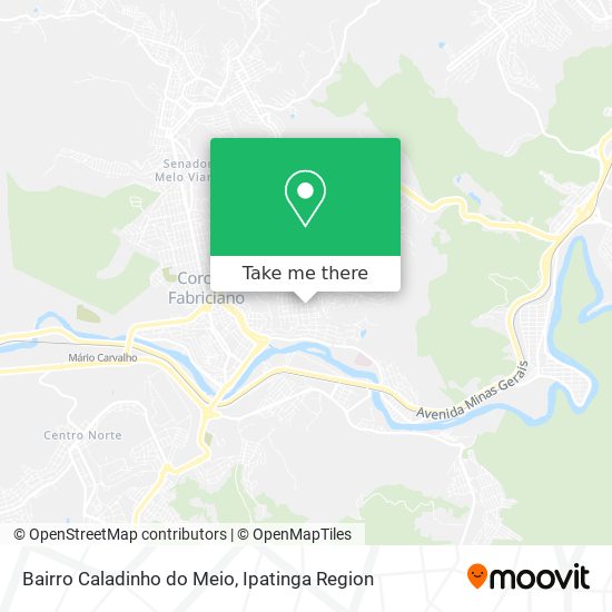 Bairro Caladinho do Meio map