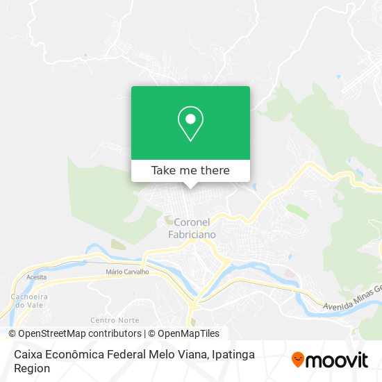 Caixa Econômica Federal Melo Viana map