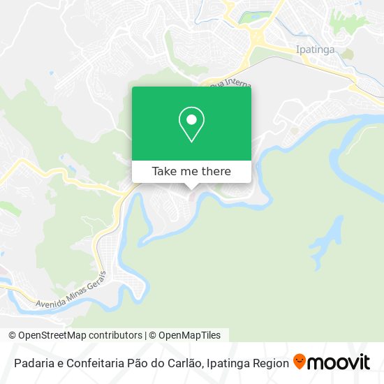Mapa Padaria e Confeitaria Pão do Carlão