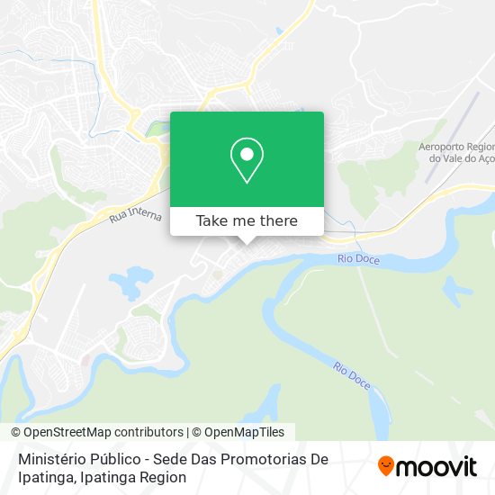 Mapa Ministério Público - Sede Das Promotorias De Ipatinga