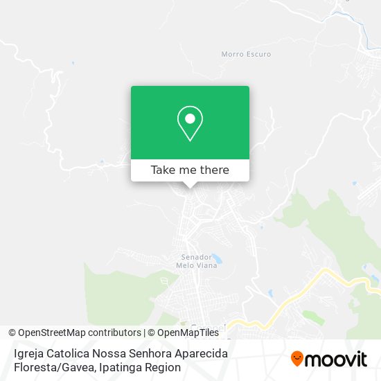 Mapa Igreja Catolica Nossa Senhora Aparecida Floresta / Gavea