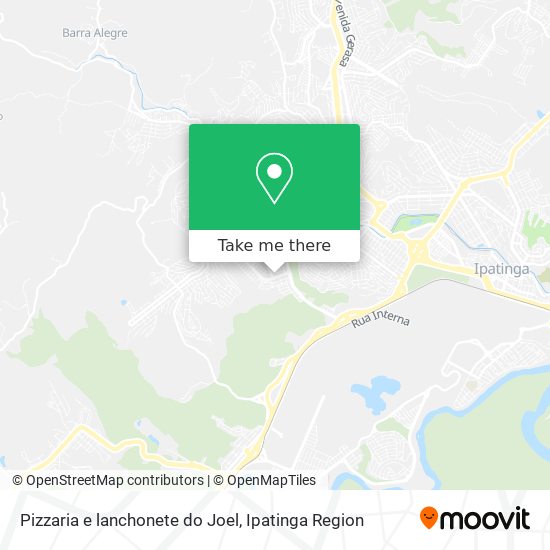 Pizzaria e lanchonete do Joel map
