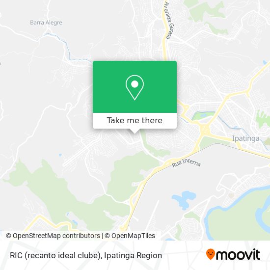 RIC (recanto ideal clube) map