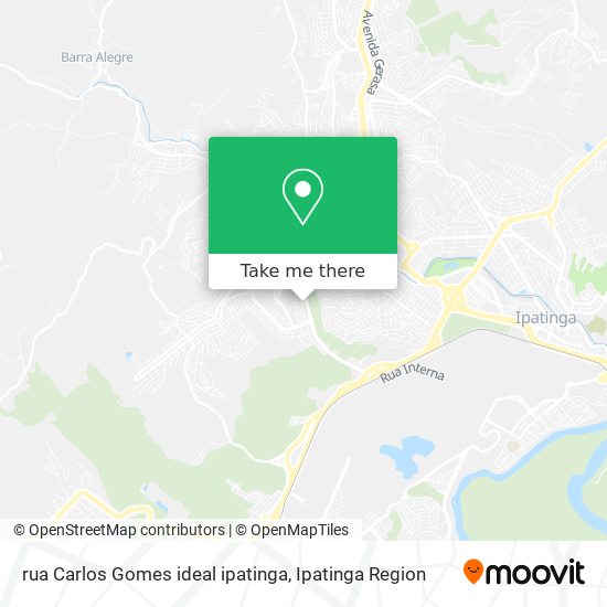 rua Carlos Gomes ideal ipatinga map