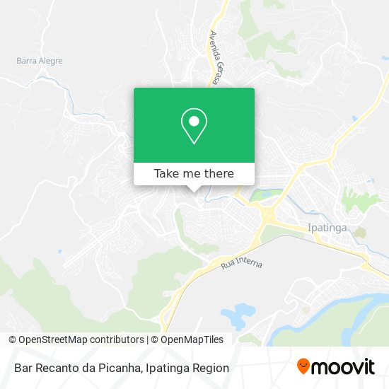 Mapa Bar Recanto da Picanha