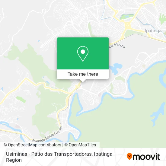 Usiminas - Pátio das Transportadoras map