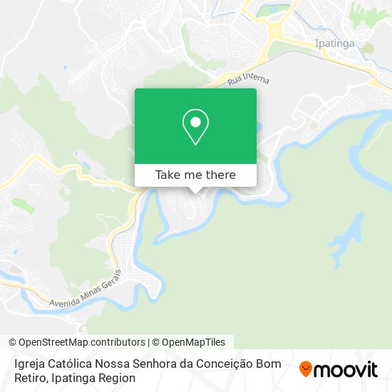 Mapa Igreja Católica Nossa Senhora da Conceição Bom Retiro