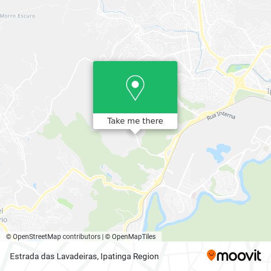 Mapa Estrada das Lavadeiras