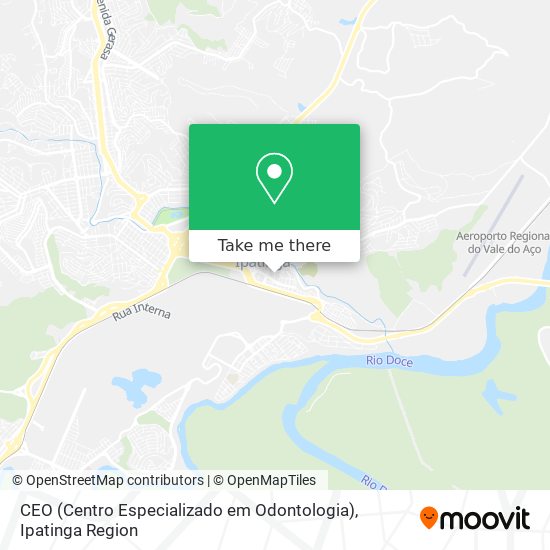 CEO (Centro Especializado em Odontologia) map