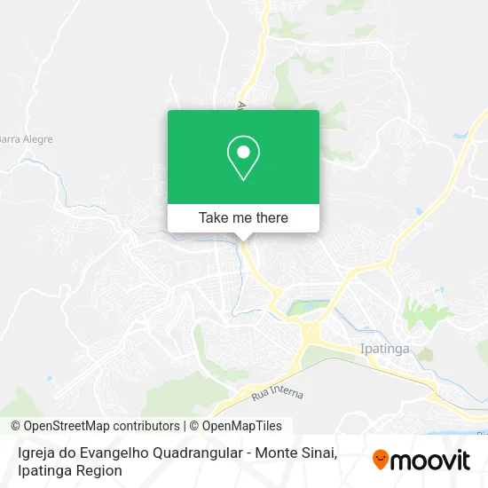 Igreja do Evangelho Quadrangular - Monte Sinai map