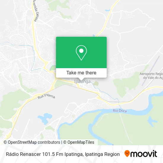 Rádio Renascer 101.5 Fm Ipatinga map