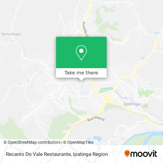 Mapa Recanto Do Vale Restaurante
