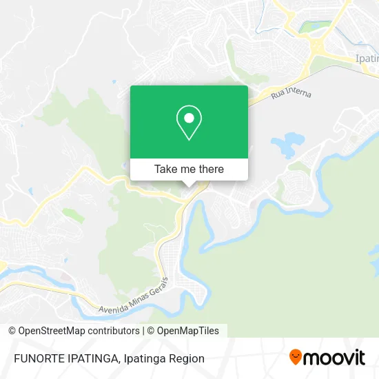 FUNORTE IPATINGA map