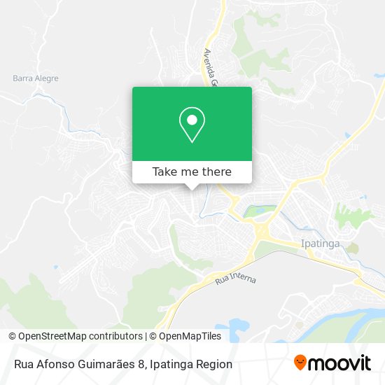 Mapa Rua Afonso Guimarães 8