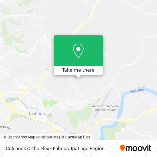 Mapa Colchões Ortho Flex - Fábrica