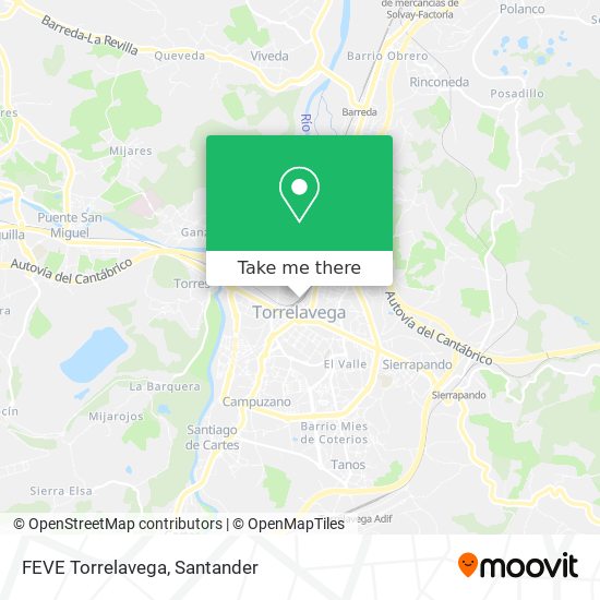 mapa FEVE Torrelavega