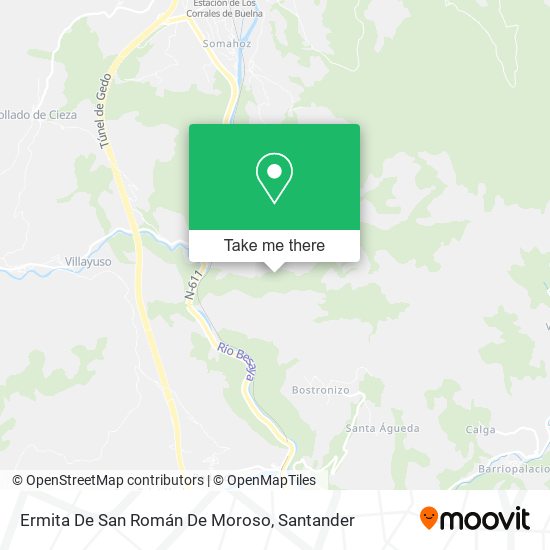 Ermita De San Román De Moroso map