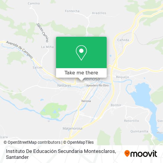 Instituto De Educación Secundaria Montesclaros map