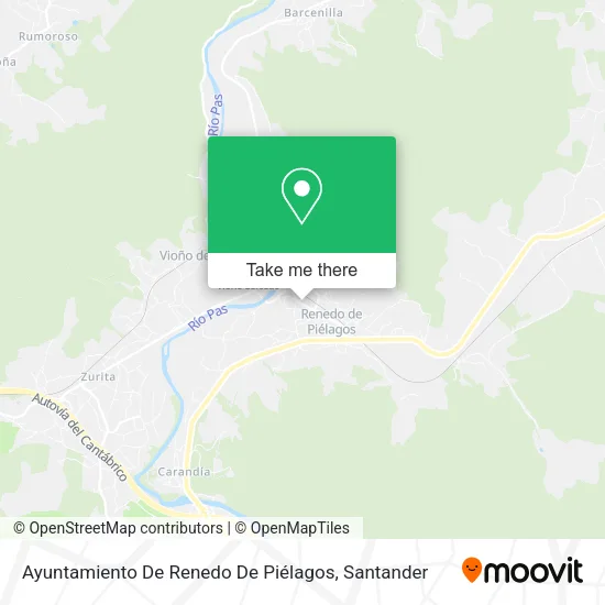 mapa Ayuntamiento De Renedo De Piélagos