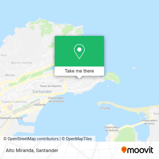 Alto Miranda map