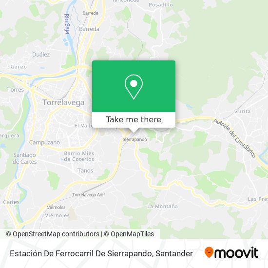 Estación De Ferrocarril De Sierrapando map
