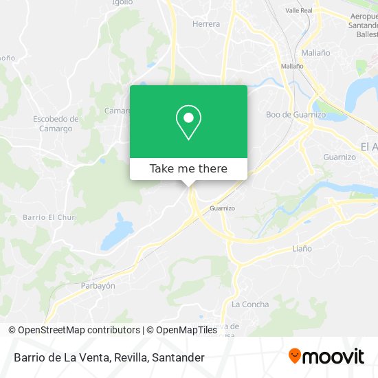 Barrio de La Venta, Revilla map