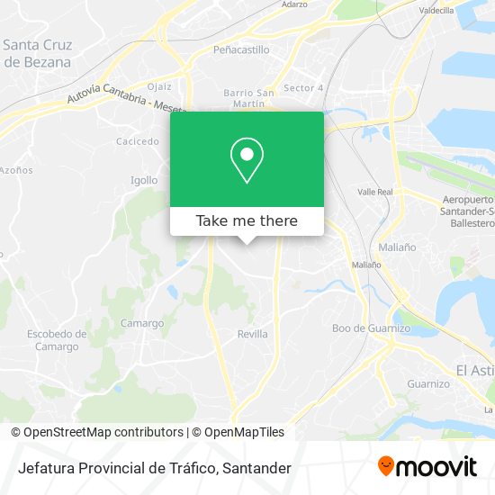 Jefatura Provincial de Tráfico map