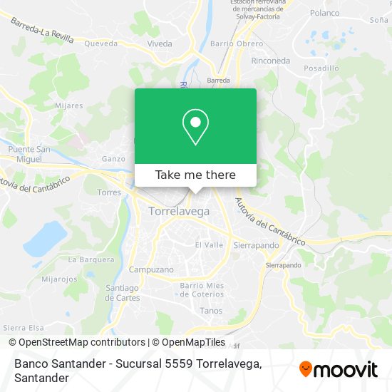 Banco Santander - Sucursal 5559 Torrelavega map