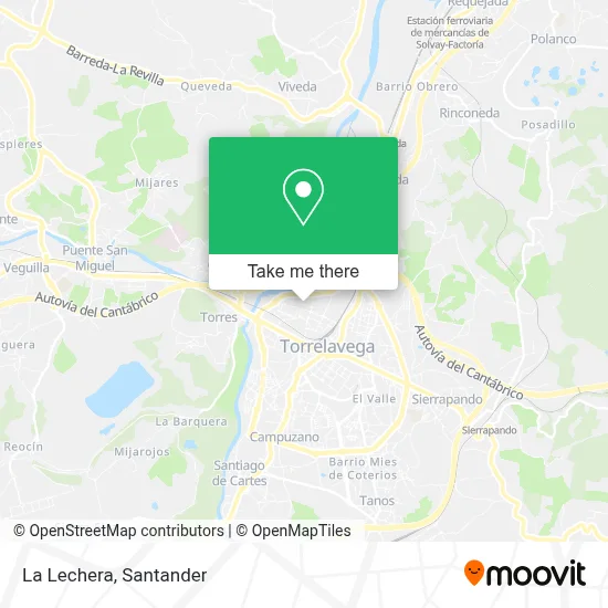 La Lechera map