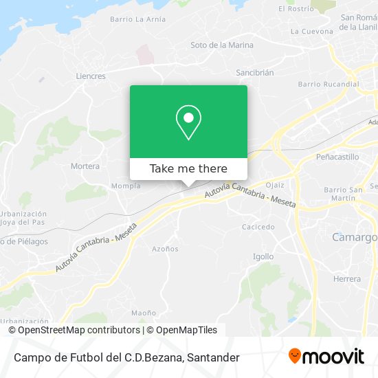 Campo de Futbol del C.D.Bezana map