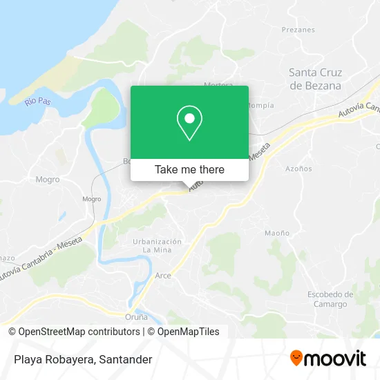 Playa Robayera map