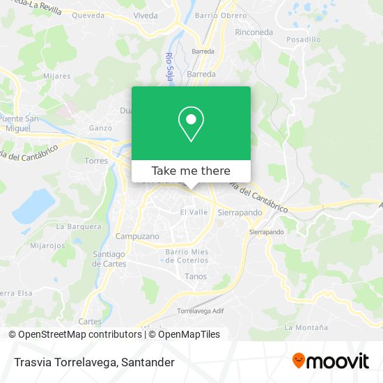 Trasvia Torrelavega map