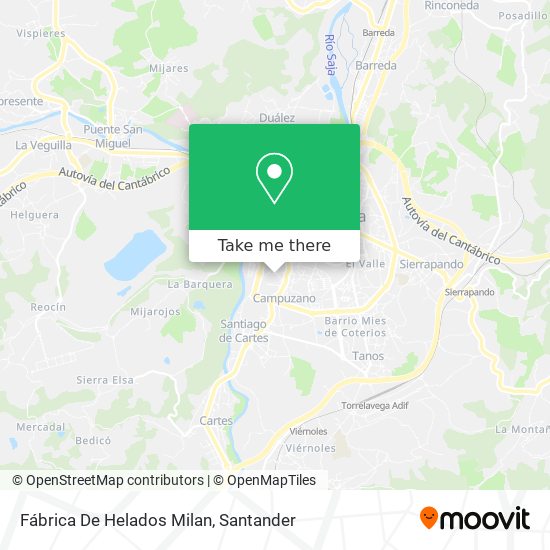 Fábrica De Helados Milan map