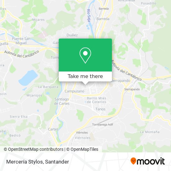Mercería Stylos map
