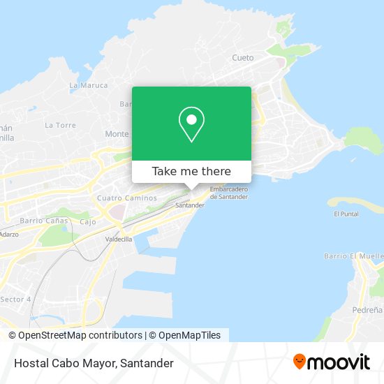 mapa Hostal Cabo Mayor
