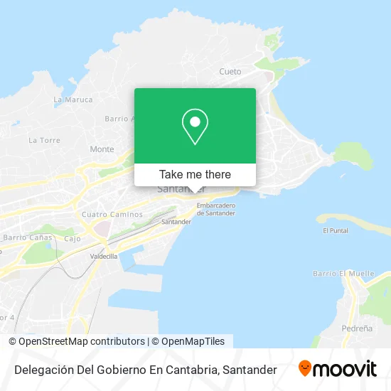 Delegación Del Gobierno En Cantabria map