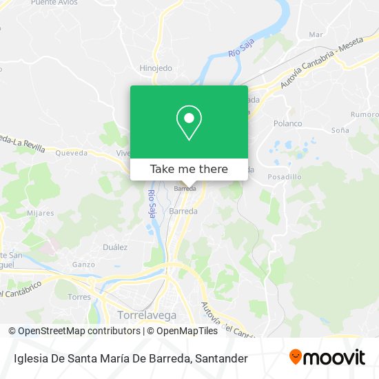 Iglesia De Santa María De Barreda map