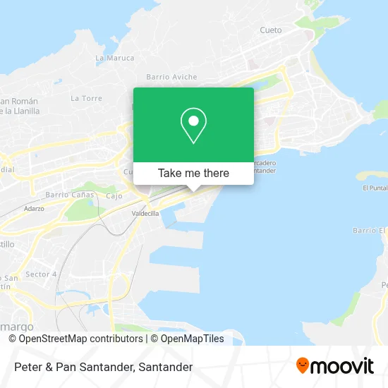 Peter & Pan Santander map